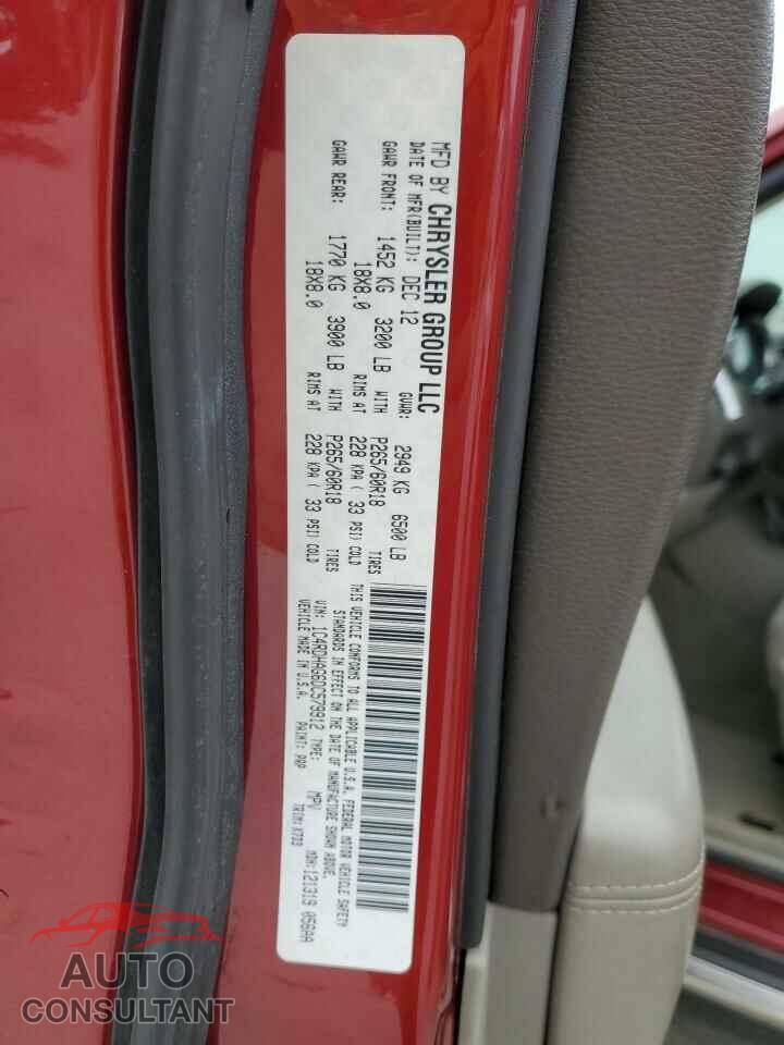 DODGE DURANGO 2013 - 1C4RDHAG6DC579912
