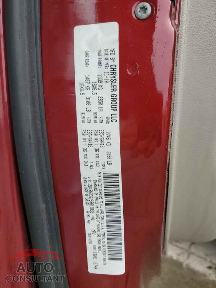 DODGE CARAVAN 2011 - 2D4RN3DG7BR611866