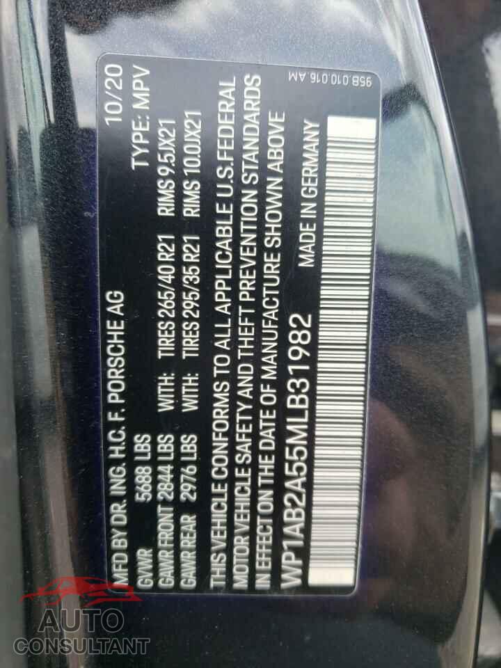 PORSCHE MACAN 2021 - WP1AB2A55MLB31982