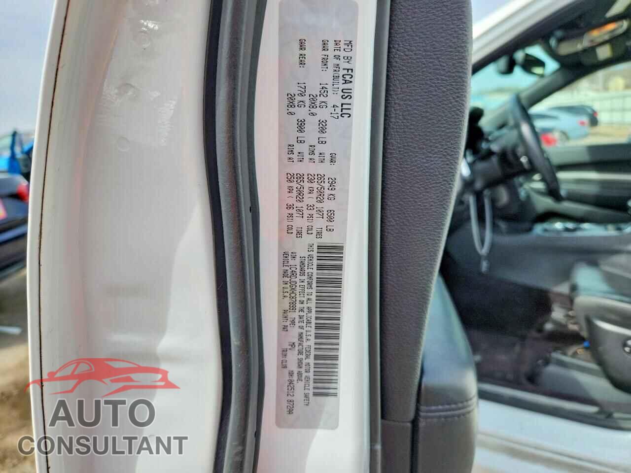DODGE DURANGO 2017 - 1C4RDJDGXHC878991