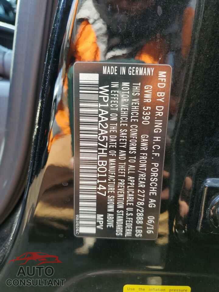 PORSCHE MACAN 2017 - WP1AA2A57HLB01147