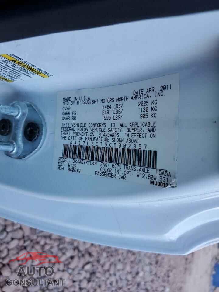 MITSUBISHI ECLIPSE 2012 - 4A37L3ET5CE002857