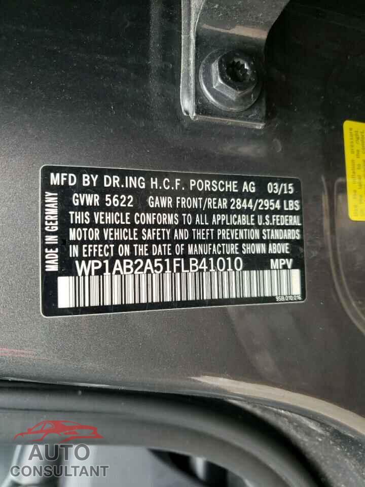 PORSCHE MACAN 2015 - WP1AB2A51FLB41010