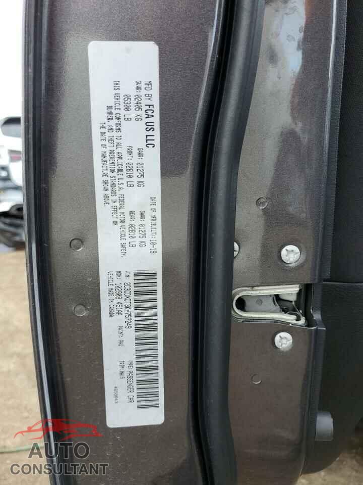 DODGE CHARGER 2019 - 2C3CDXCT3KH757249