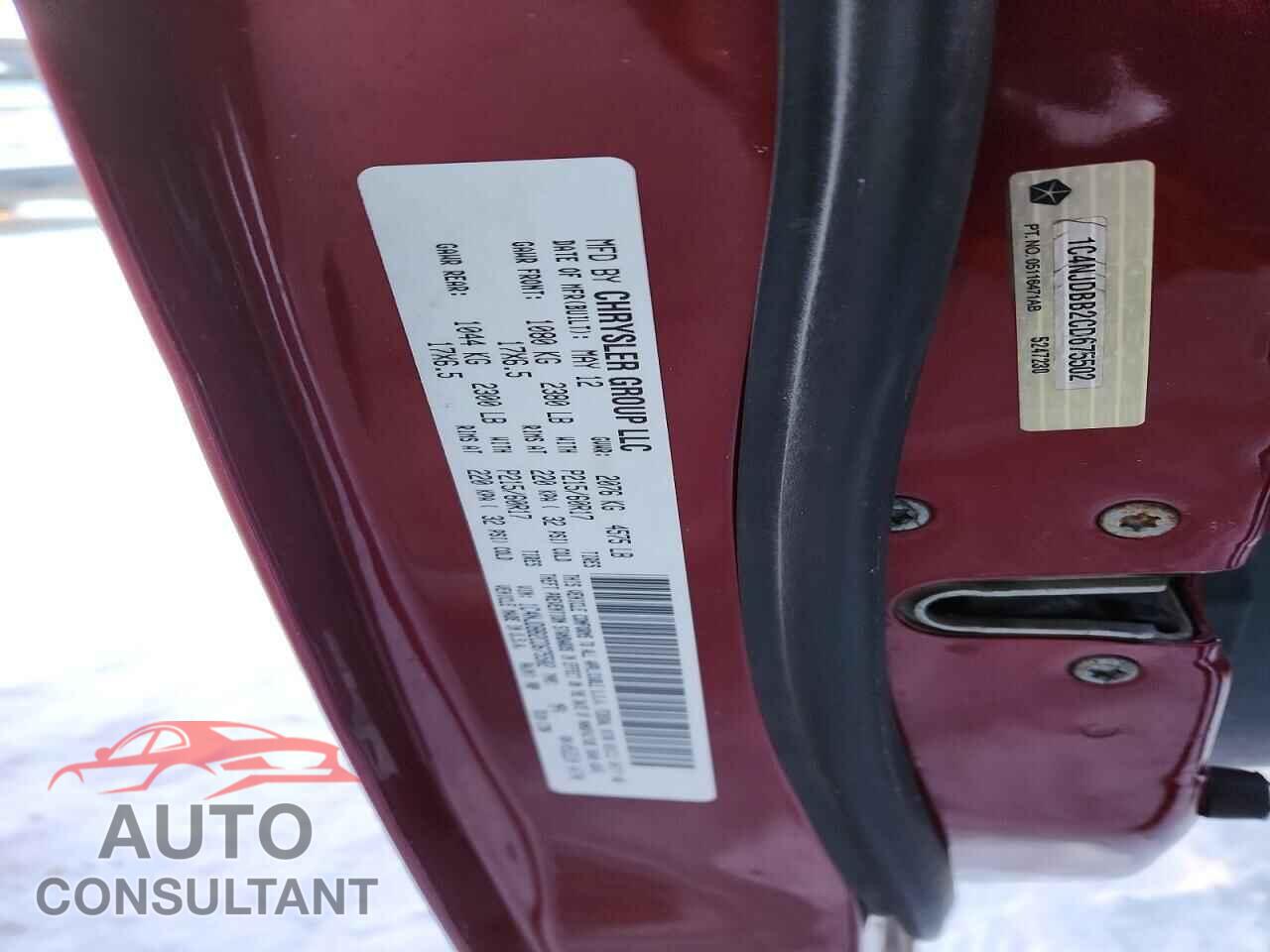 JEEP COMPASS 2012 - 1C4NJDBB2CD675502