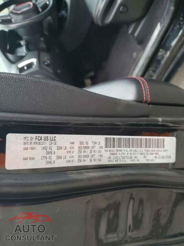 DODGE DURANGO 2017 - 1C4SDJCT9HC753108
