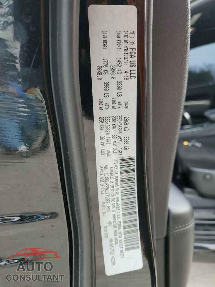 DODGE DURANGO 2019 - 1C4RDJAG9KC771362