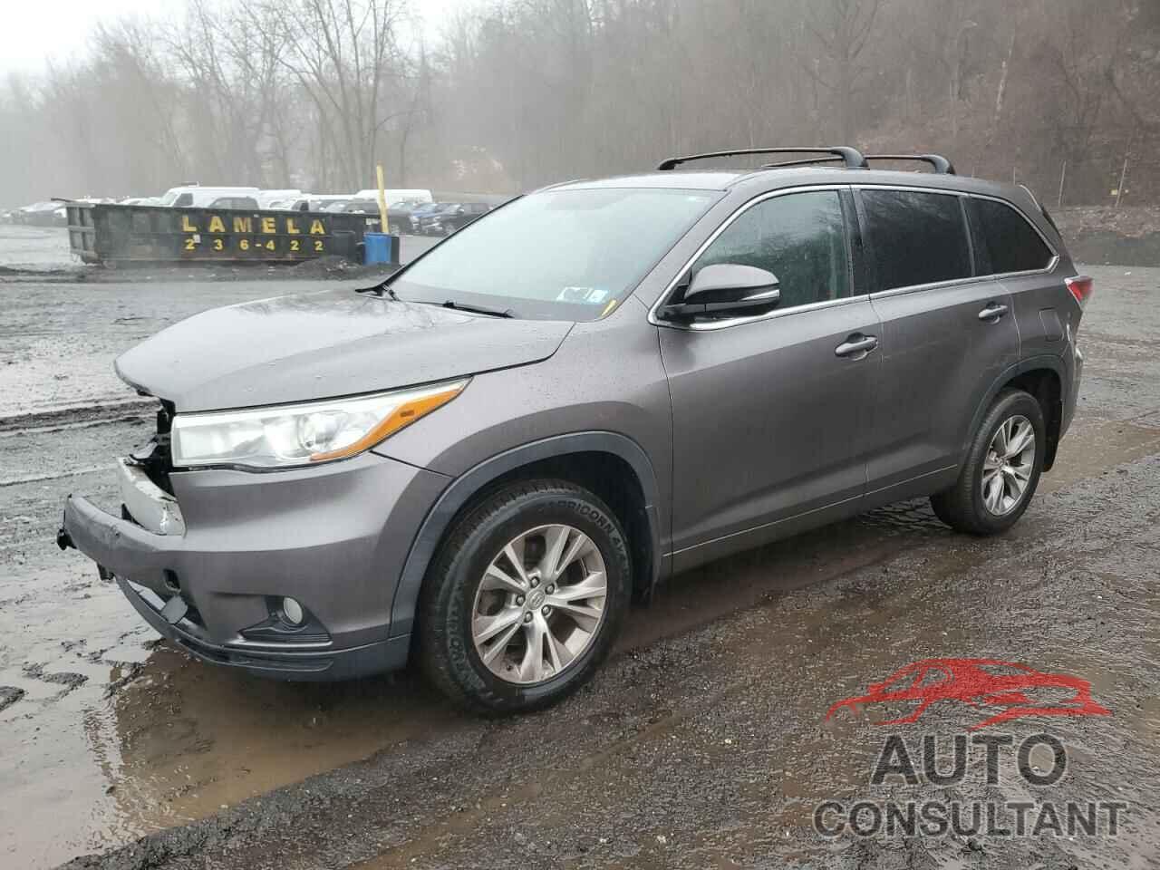 TOYOTA HIGHLANDER 2015 - 5TDBKRFH6FS111937