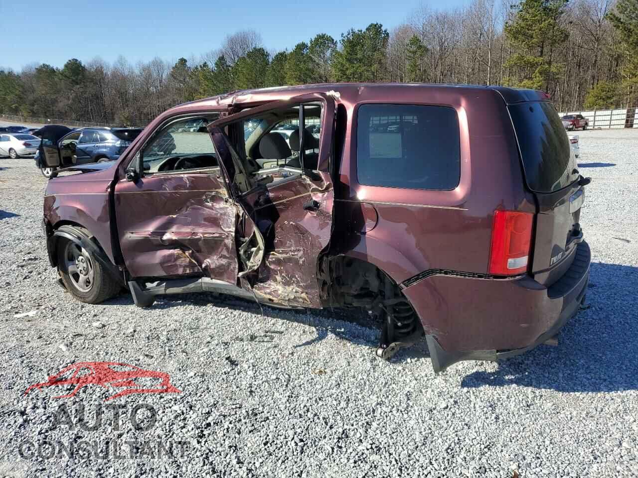 HONDA PILOT 2012 - 5FNYF3H29CB037210