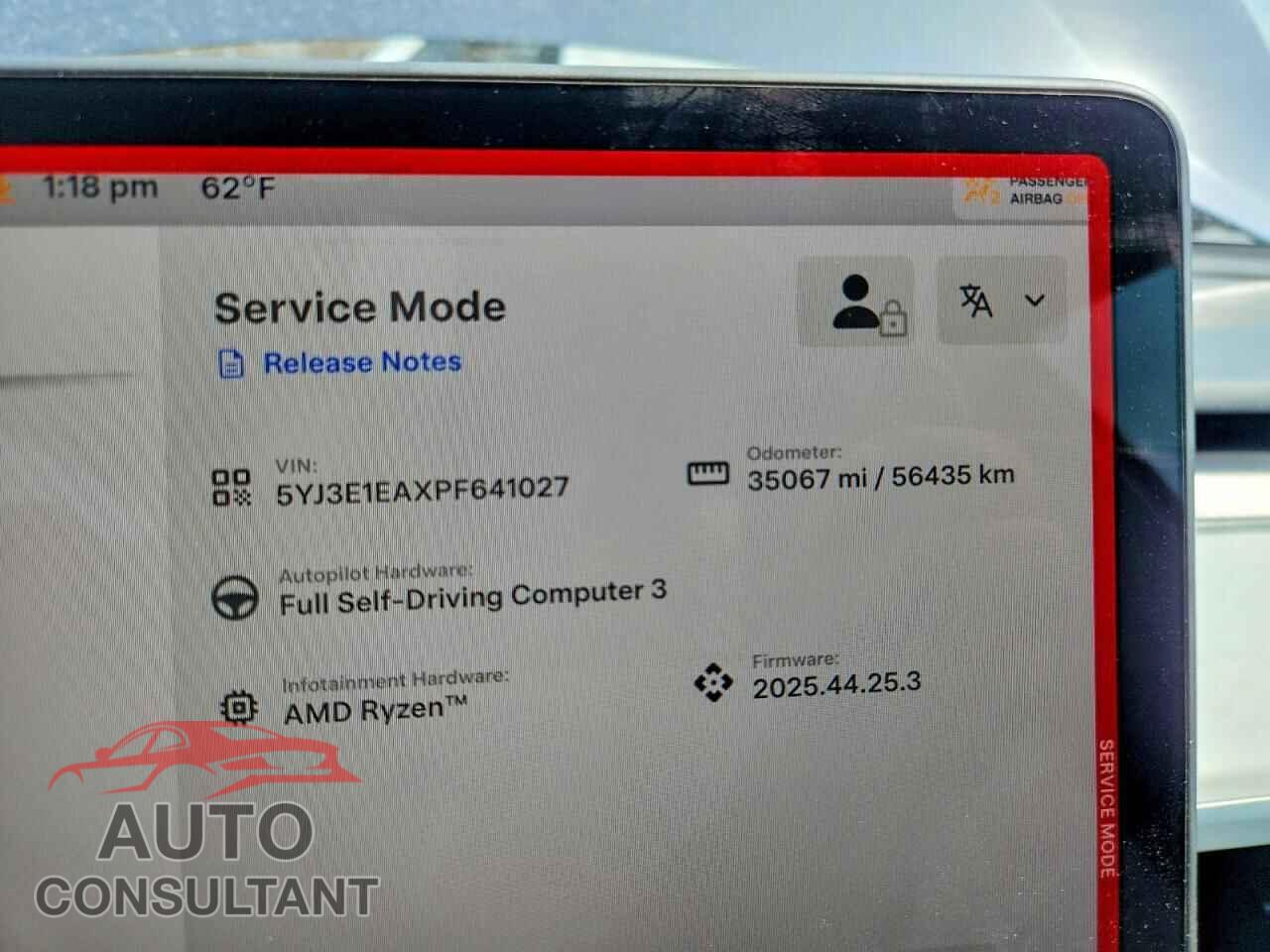 TESLA MODEL 3 2023 - 5YJ3E1EAXPF641027