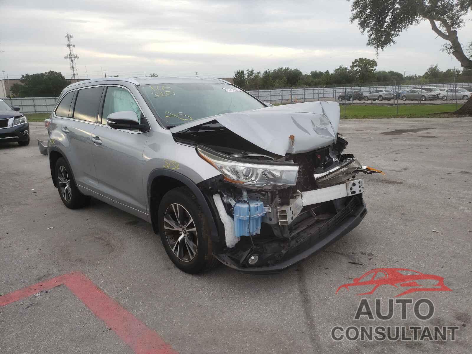 TOYOTA HIGHLANDER 2016 - 5TDJKRFH0GS264973