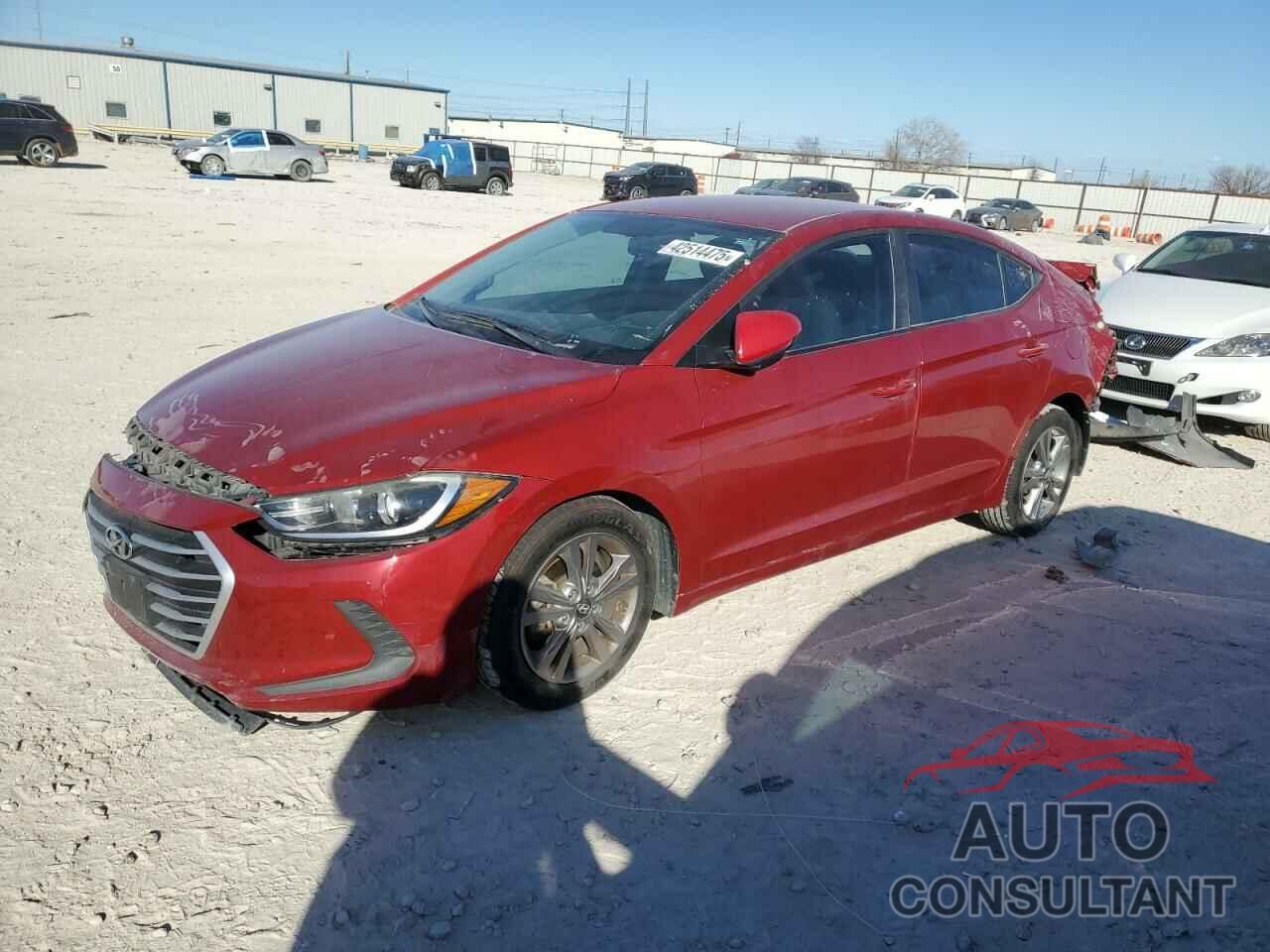HYUNDAI ELANTRA 2017 - KMHD84LF6HU402946