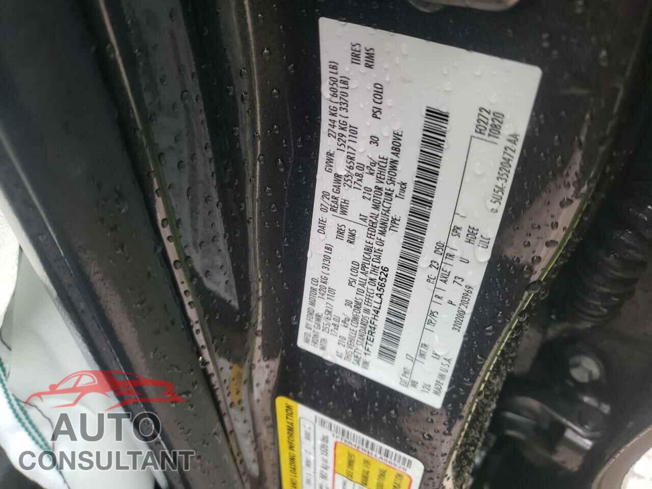 FORD RANGER 2020 - 1FTER4FH4LLA56526