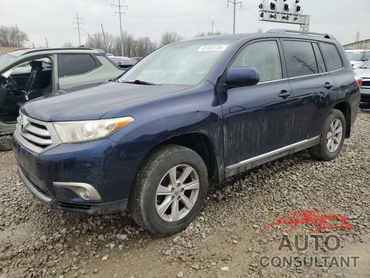 TOYOTA HIGHLANDER 2012 - 5TDZA3EH5CS023814
