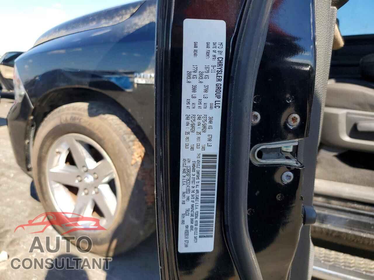 DODGE RAM 1500 2012 - 1C6RD6FT9CS141553