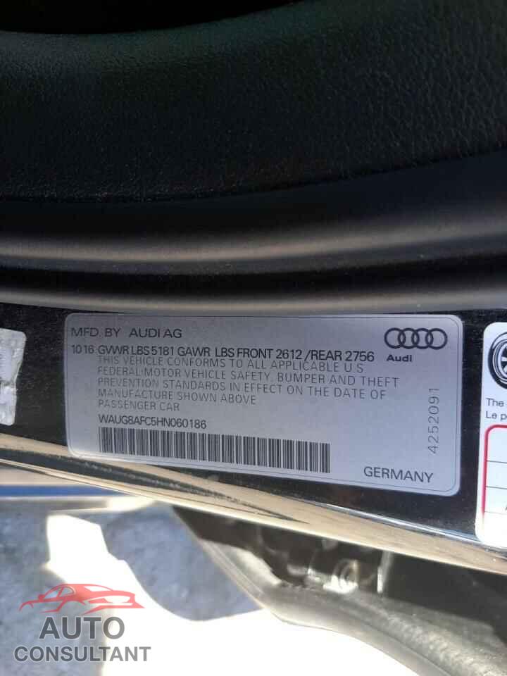 AUDI A6 2017 - WAUG8AFC5HN060186