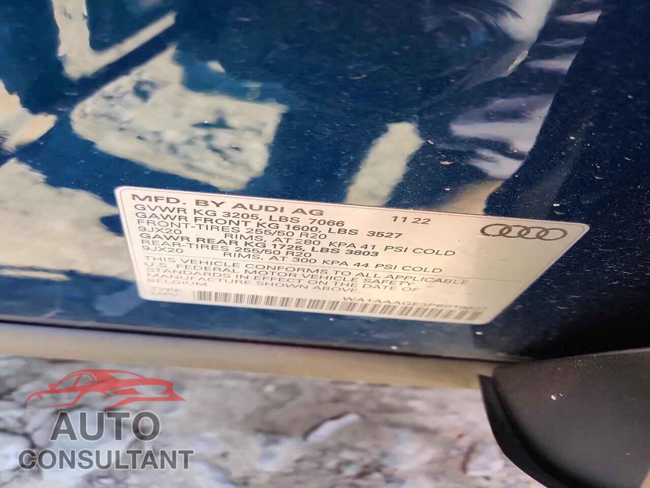 AUDI E-TRON 2023 - WA1AAAGE3PB019627