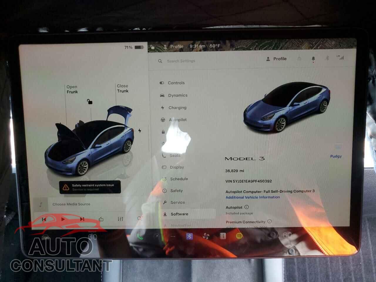 TESLA MODEL 3 2023 - 5YJ3E1EA9PF450392