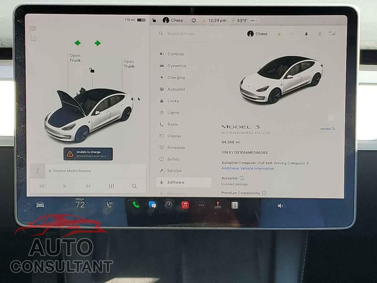 TESLA MODEL 3 2021 - 5YJ3E1EA4MF096065