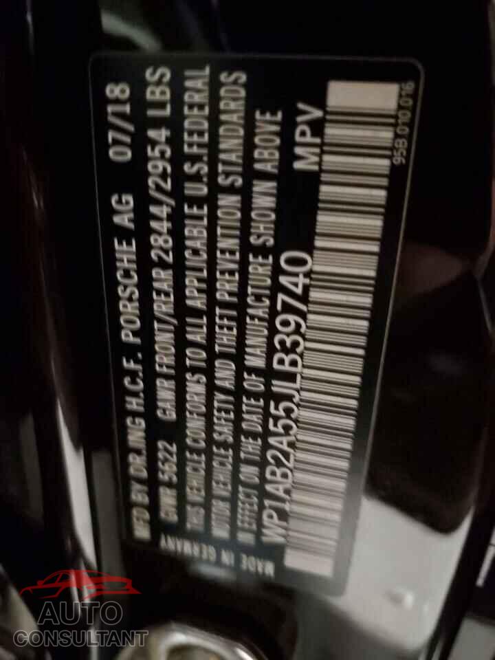 PORSCHE MACAN 2018 - WP1AB2A55JLB39740