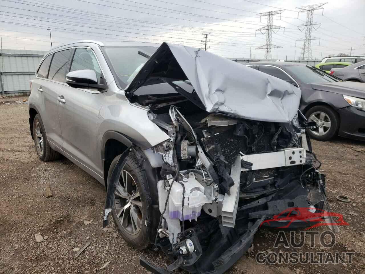 TOYOTA HIGHLANDER 2016 - 5TDJKRFH2GS280995