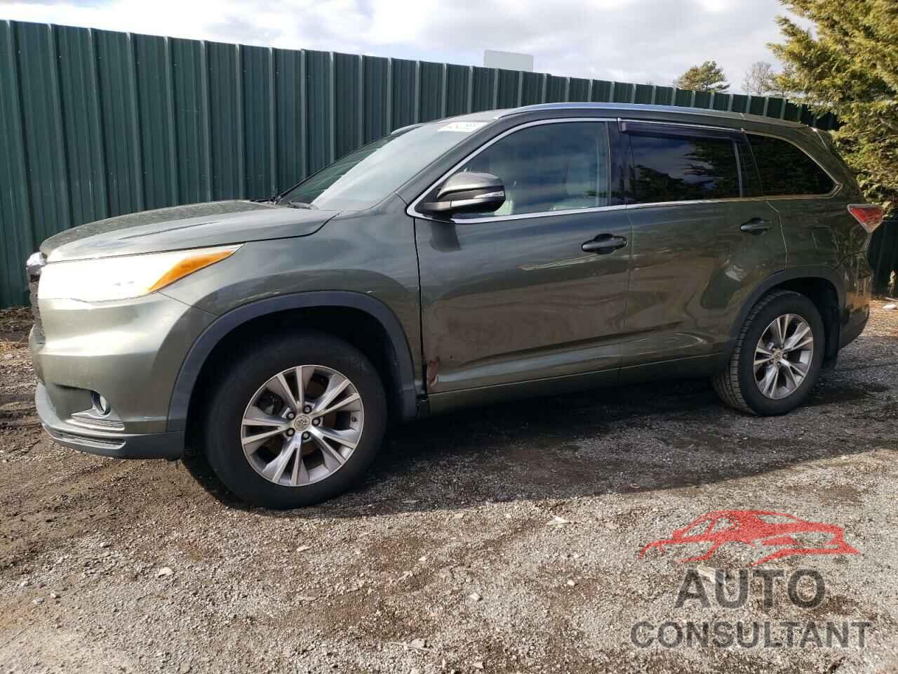 TOYOTA HIGHLANDER 2014 - 5TDJKRFH4ES053496
