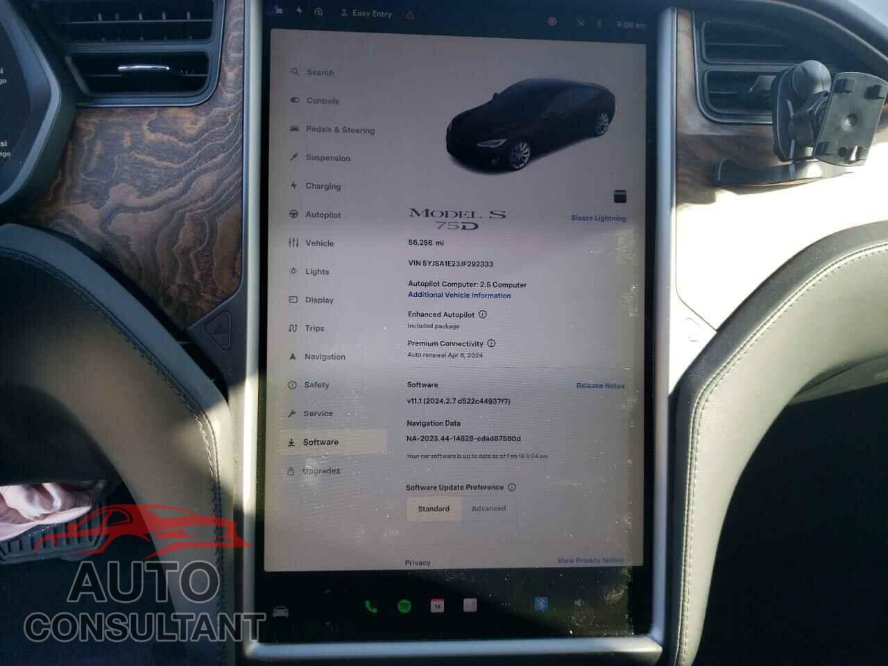 TESLA MODEL S 2018 - 5YJSA1E23JF292333