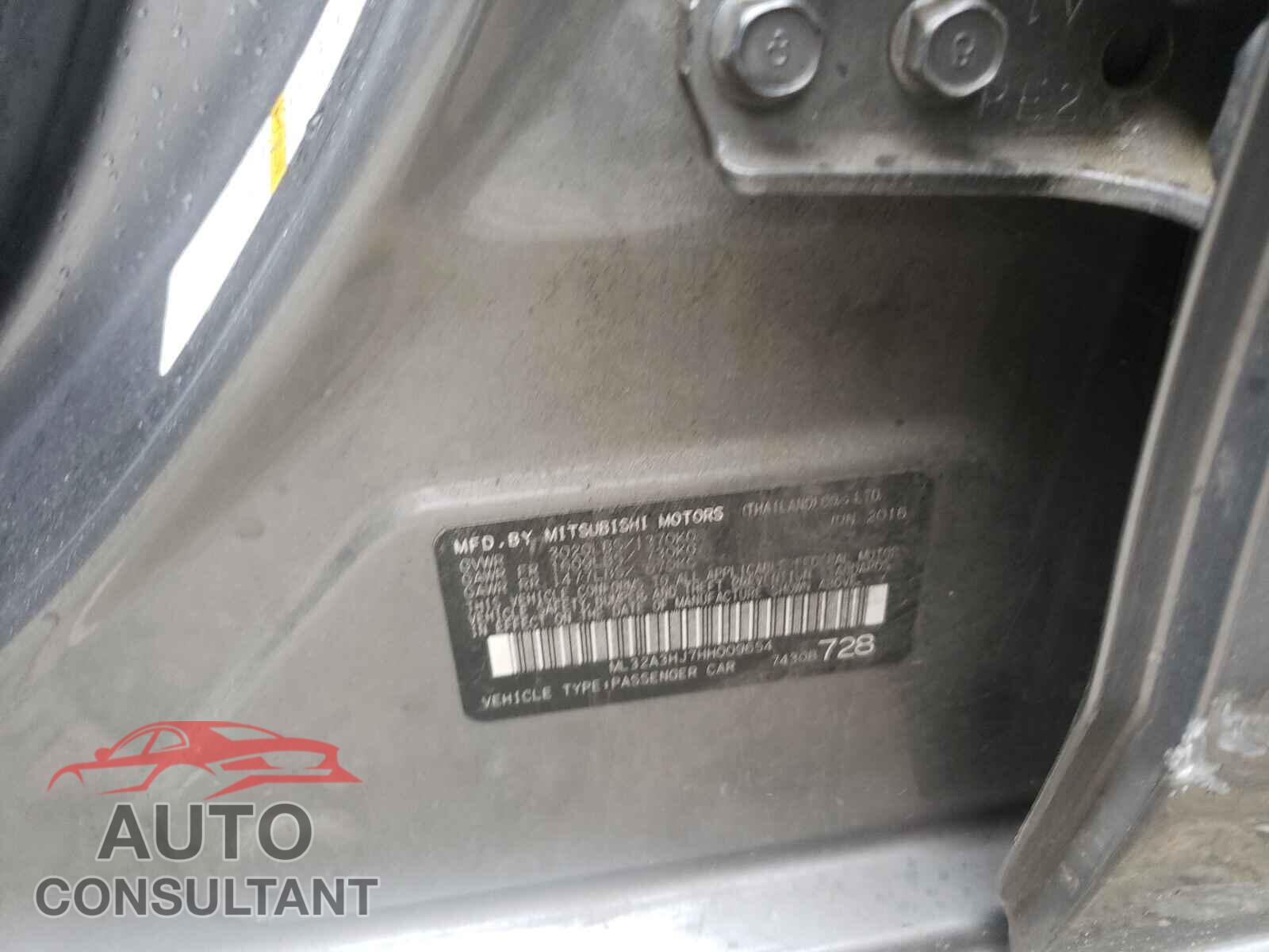MITSUBISHI MIRAGE 2017 - ML32A3HJ7HH009654