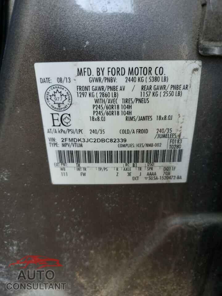 FORD EDGE 2013 - 2FMDK3JC2DBC82339