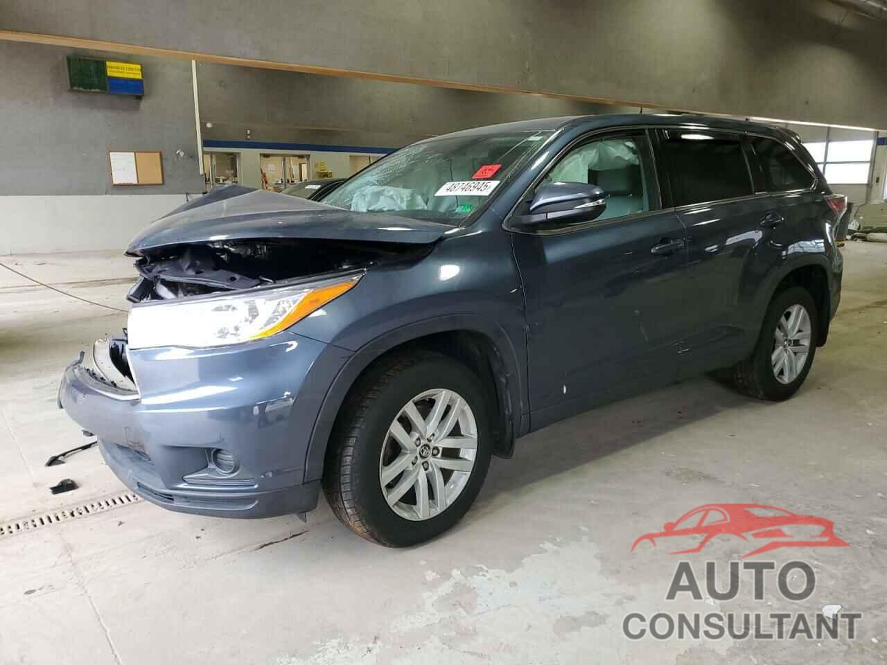 TOYOTA HIGHLANDER 2016 - 5TDBKRFH2GS267085