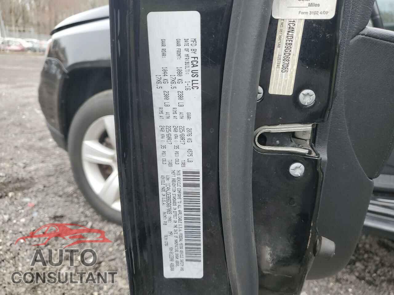 JEEP COMPASS 2016 - 1C4NJDEB9GD687065