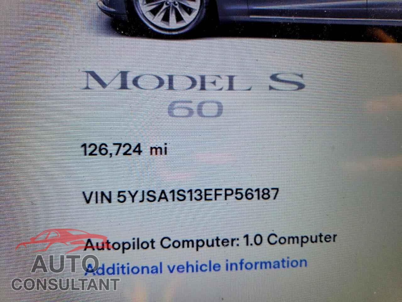 TESLA MODEL S 2014 - 5YJSA1S13EFP56187