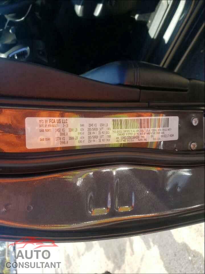 DODGE DURANGO 2019 - 1C4RDJDG5KC664398