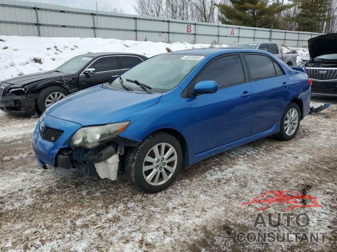 TOYOTA COROLLA 2009 - 2T1BU40E99C178749