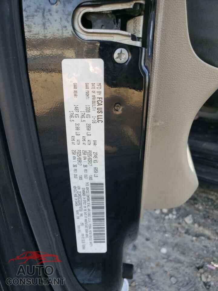 DODGE CARAVAN 2016 - 2C4RDGCG2GR274720