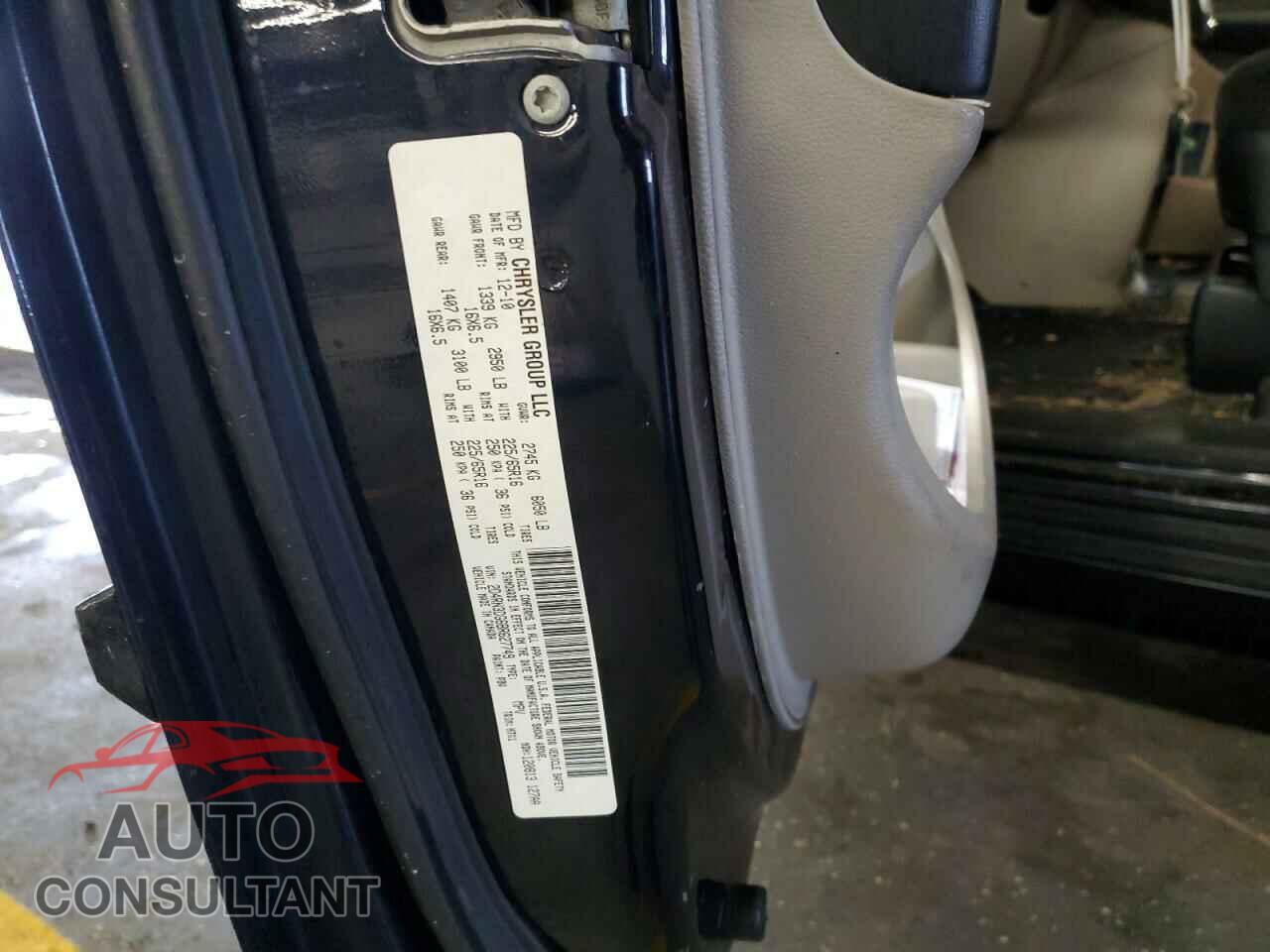 DODGE CARAVAN 2011 - 2D4RN3DG6BR627749