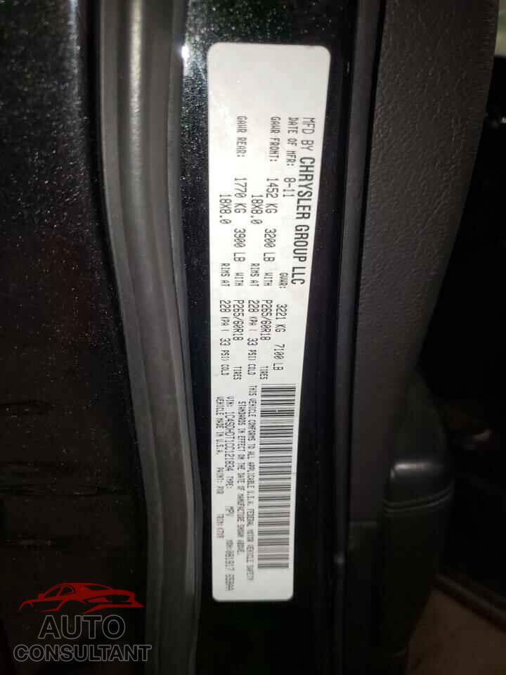 DODGE DURANGO 2012 - 1C4SDHDT1CC121834