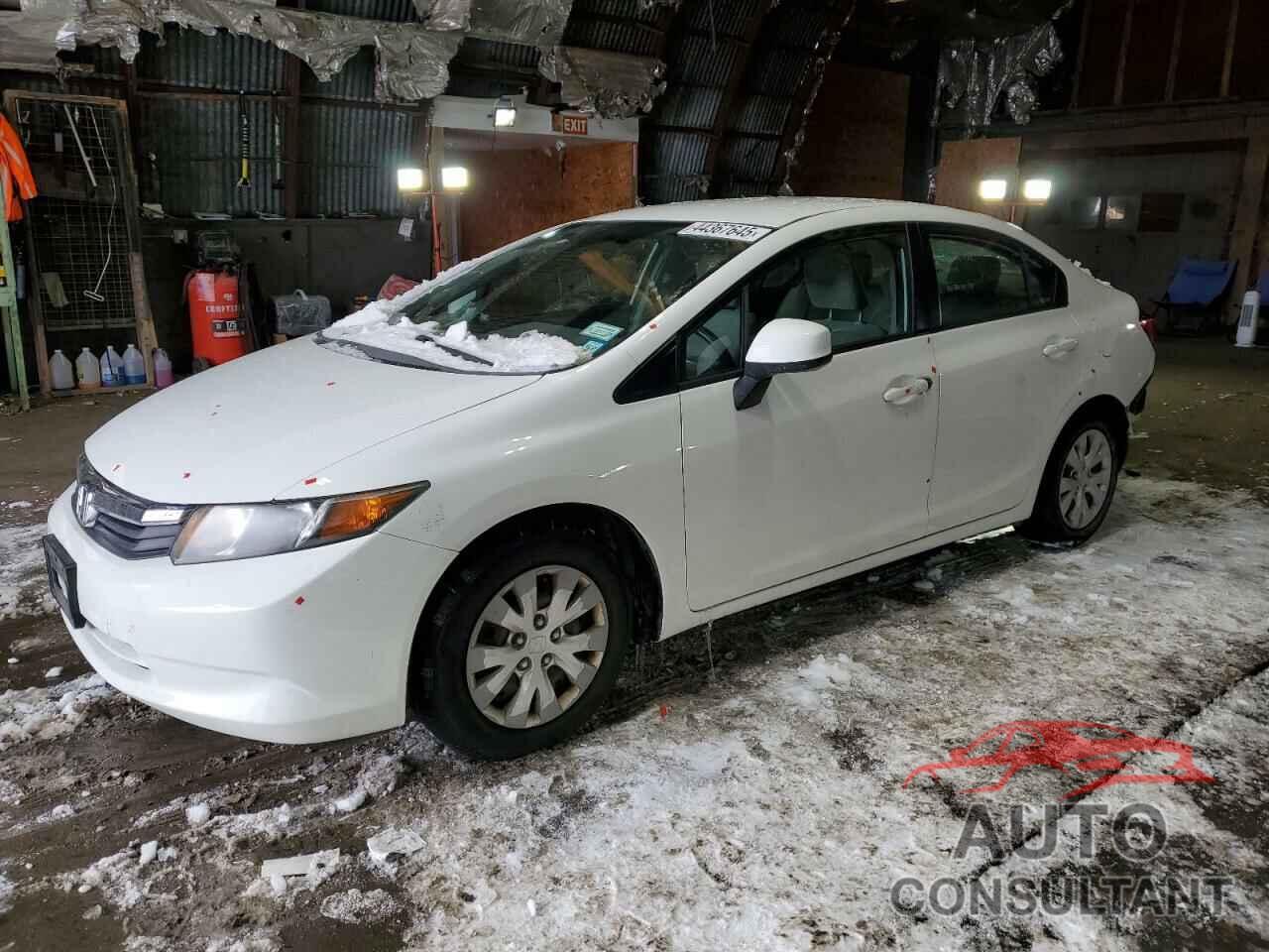 HONDA CIVIC 2012 - 19XFB2F54CE321084