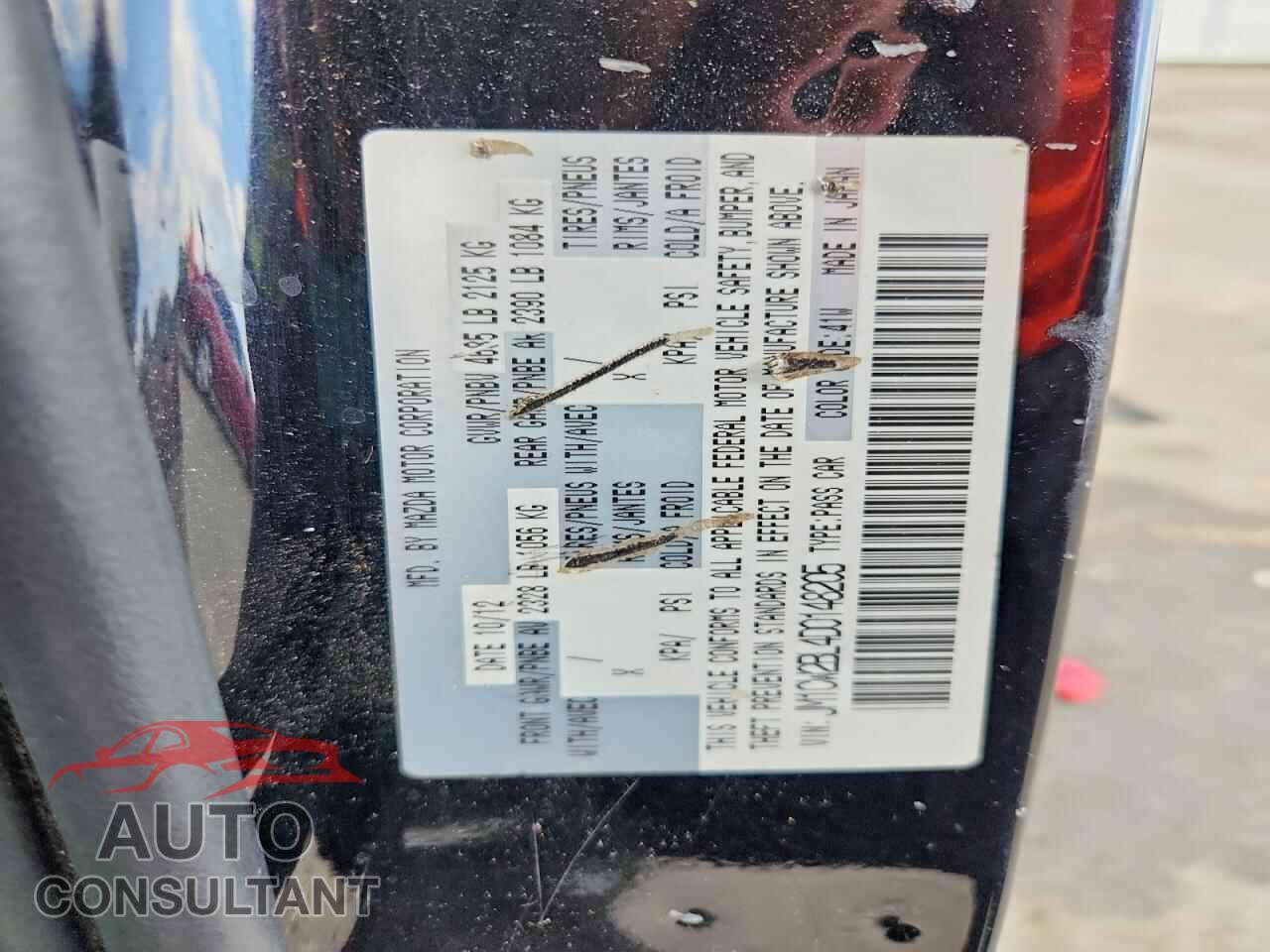 MAZDA 5 2013 - JM1CW2BL4D0148205