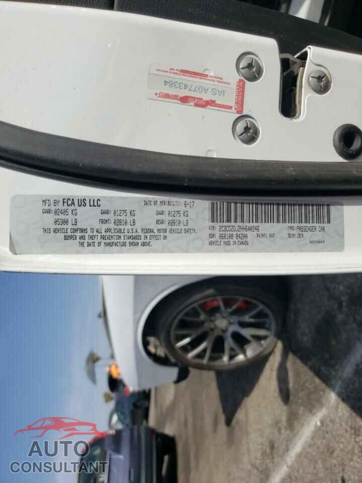 DODGE CHALLENGER 2017 - 2C3CDZDJ2HH640246