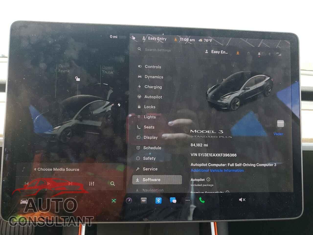 TESLA MODEL 3 2019 - 5YJ3E1EAXKF396366