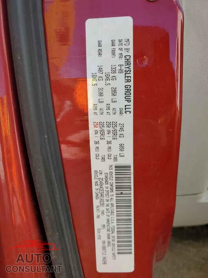 DODGE CARAVAN 2010 - 2D4RN4DE5AR102281