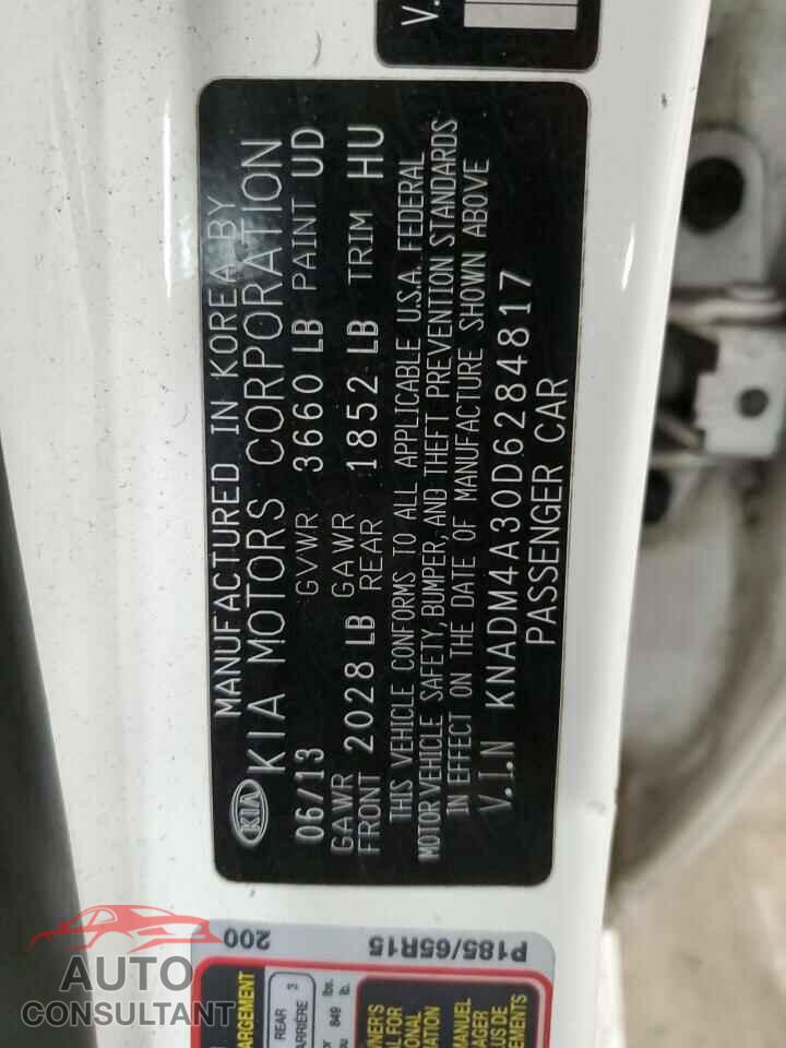 KIA RIO 2013 - KNADM4A30D6284817