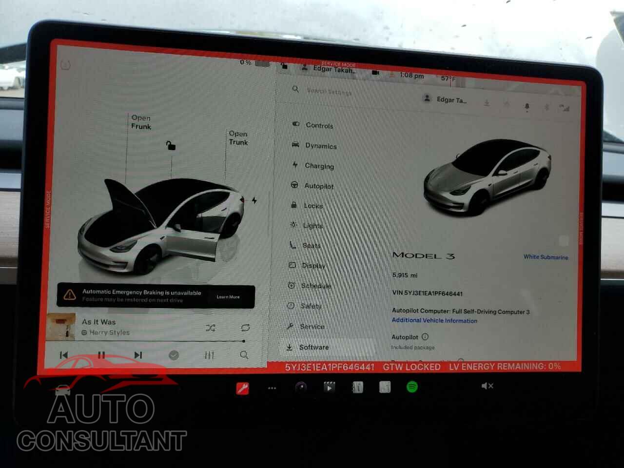 TESLA MODEL 3 2023 - 5YJ3E1EA1PF646441