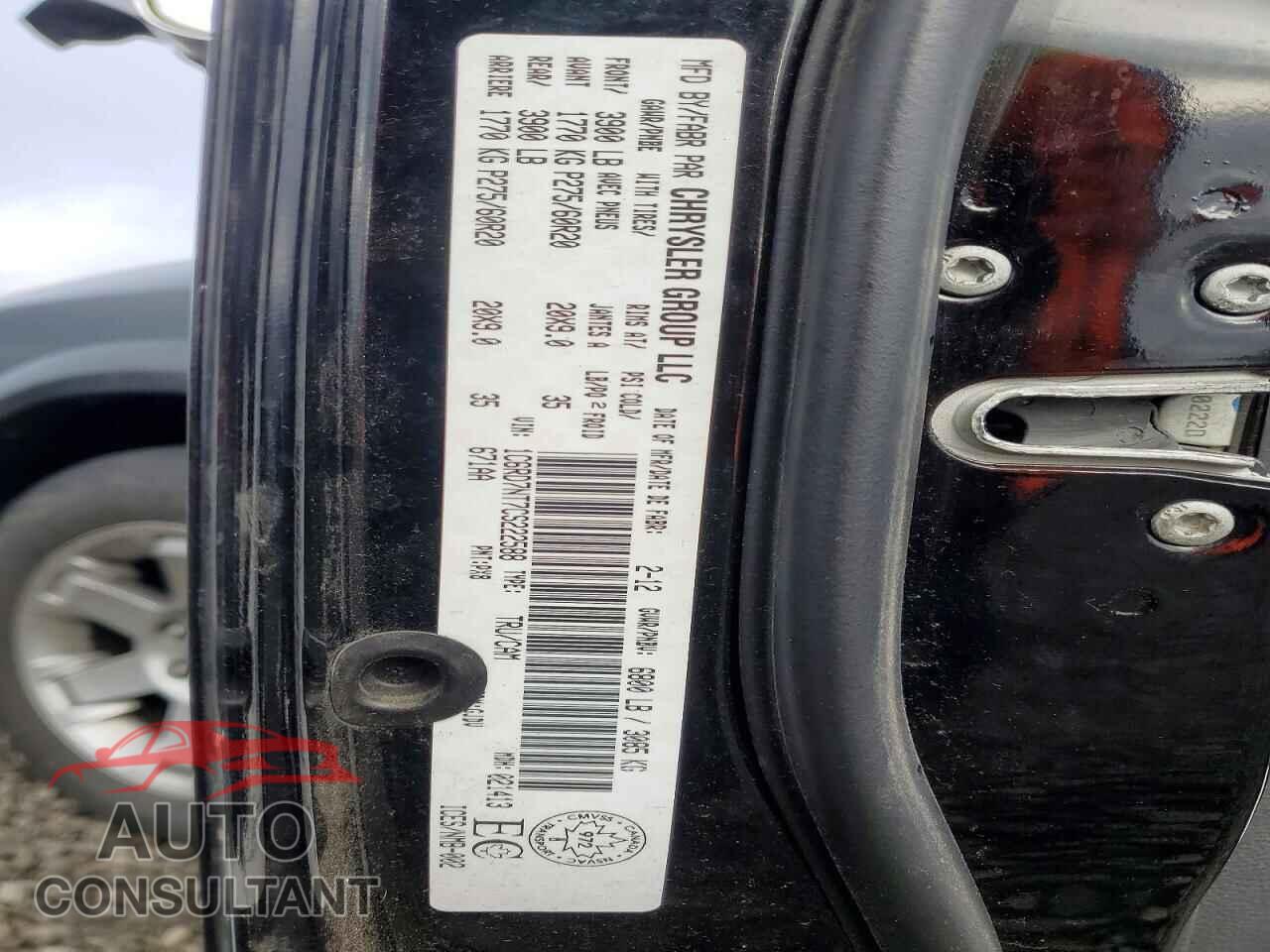 DODGE RAM 1500 2012 - 1C6RD7NT7CS222588