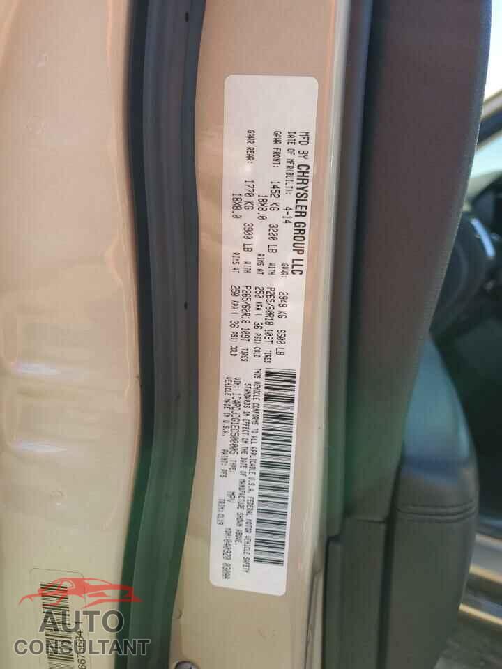 DODGE DURANGO 2014 - 1C4RDJDG1EC500005