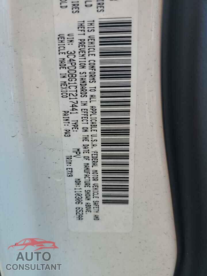 DODGE JOURNEY 2012 - 3C4PDDBG1CT217441