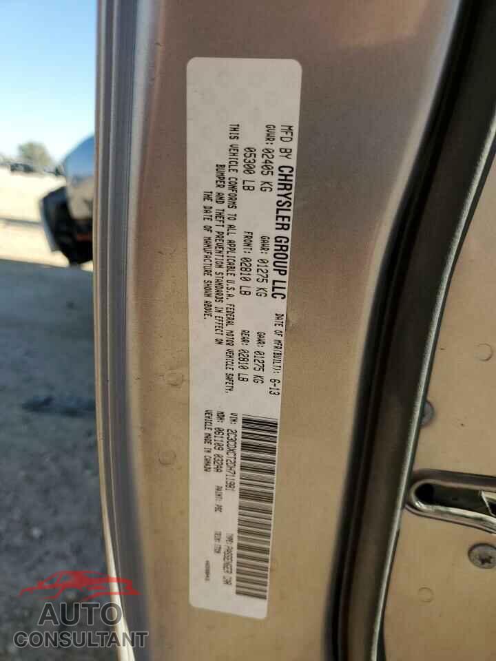 DODGE CHARGER 2013 - 2C3CDXCT2DH711981