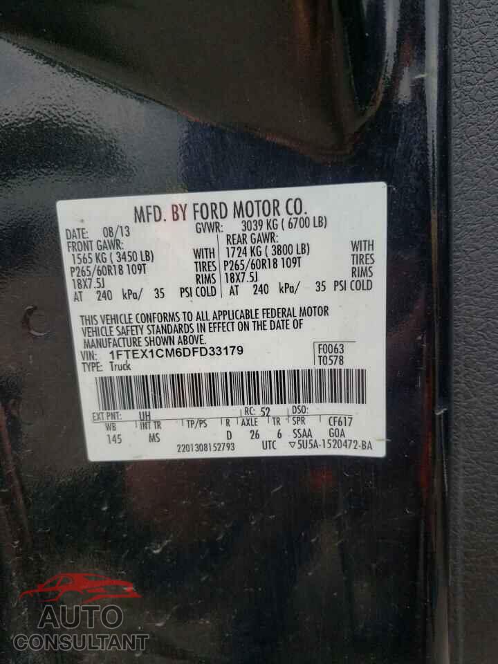 FORD F-150 2013 - 1FTEX1CM6DFD33179