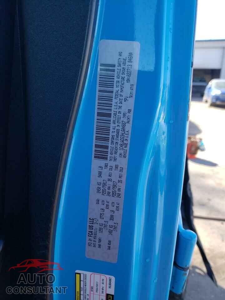 JEEP WRANGLER 2017 - 1C4BJWDG3HL604667